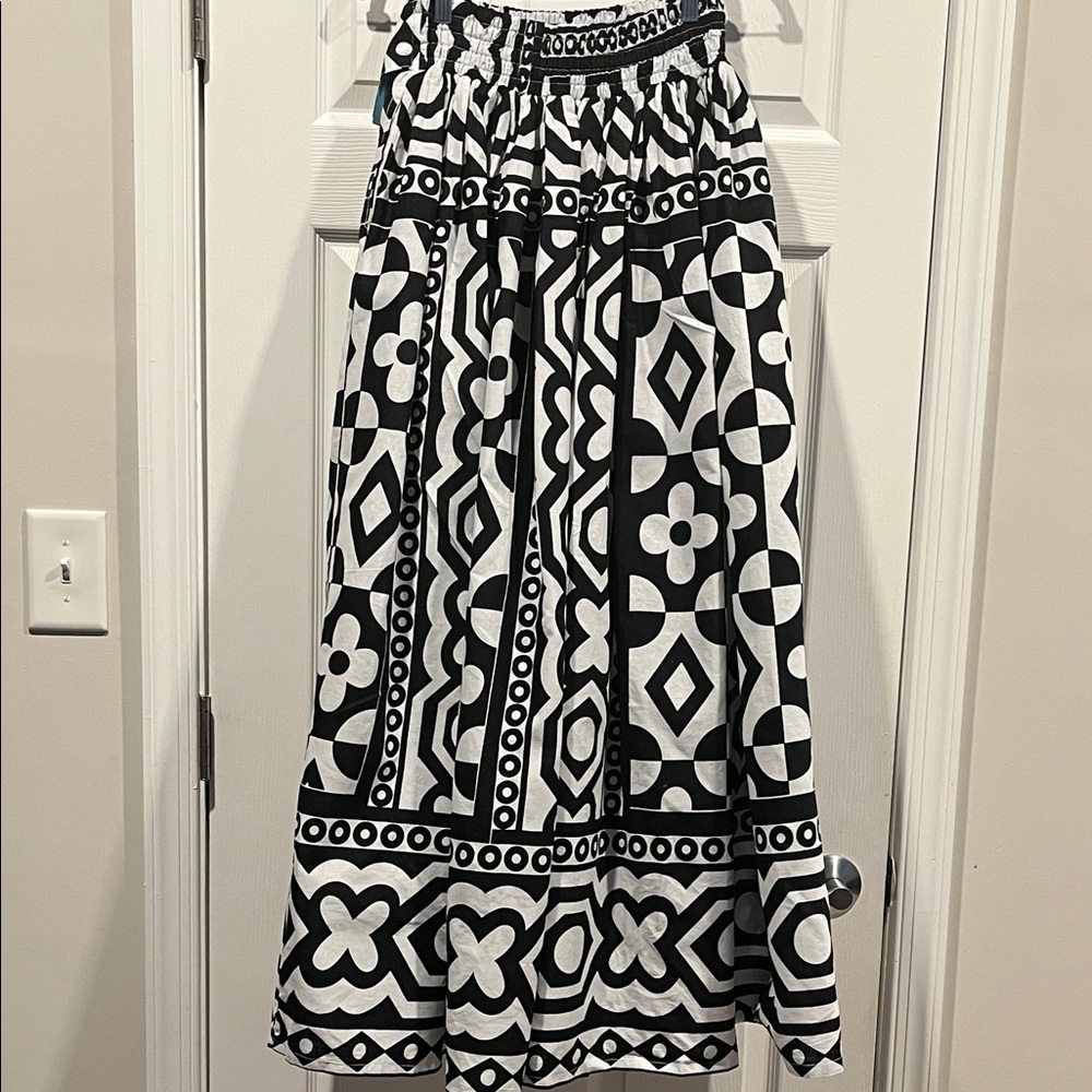 Advance Apparels‎ Monochrome Patterned A-Line Skirt 6 To 12 Small To Large - Picture 9 of 16